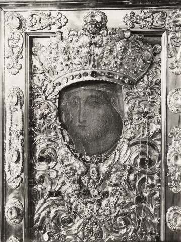 Anonimo — Anonimo romano - sec. XII/ XIII - Madonna Avvocata — particolare